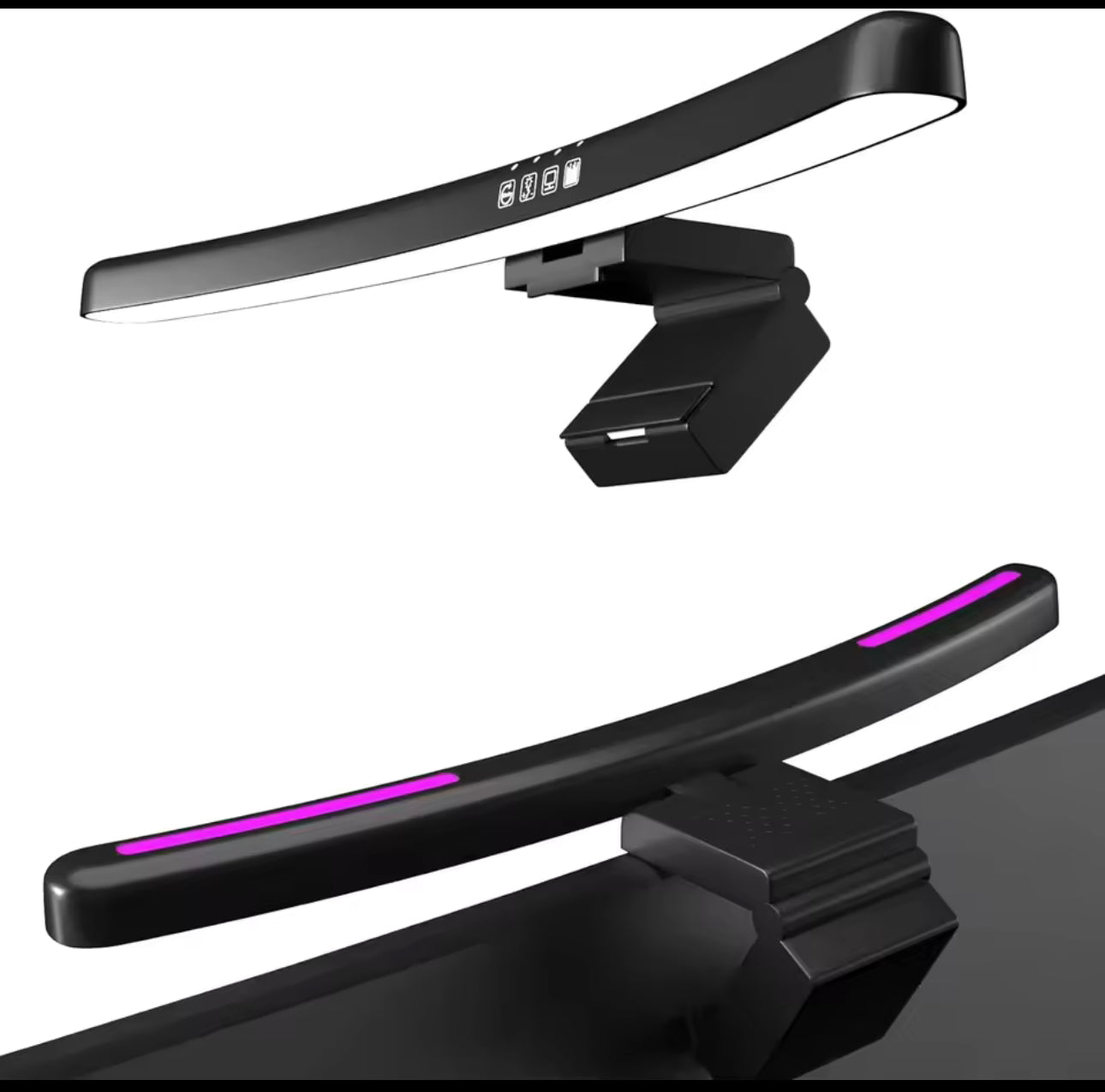 Brightstarangel™ LED Monitor Light Bar | Stepless Dimming & RGB Backlight for Gaming, Work & Study