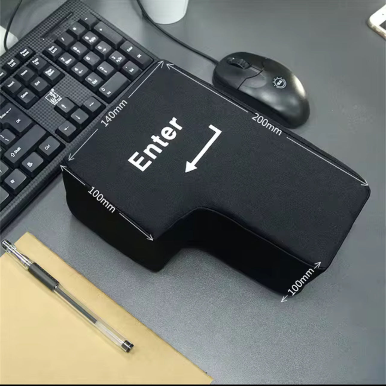 BrightStarAngel™ USB Enter Key Pillow Soft Stress Relief Enter Button