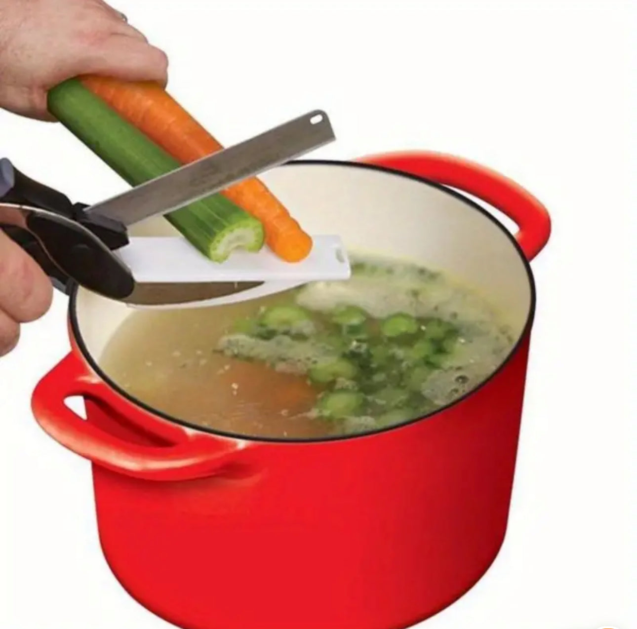 BrightStarAngel™ Smart Kitchen Scissors With Built-In Cutting Board