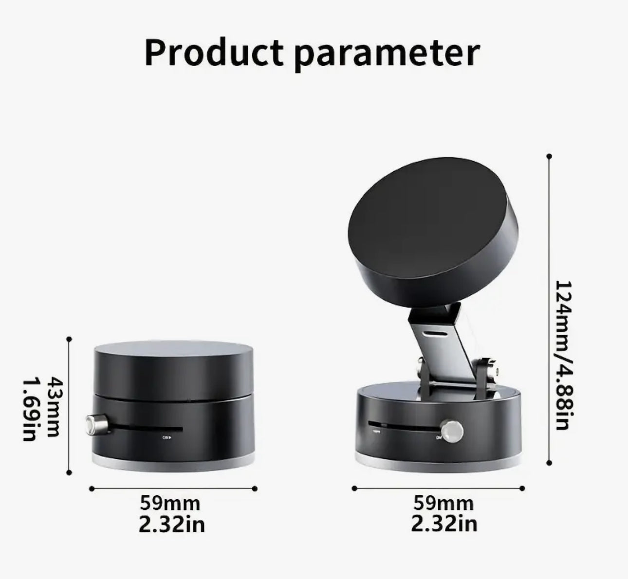 Double-sided Magnetic Foldable Vacuum Suction Cup Mobile Phone Holder