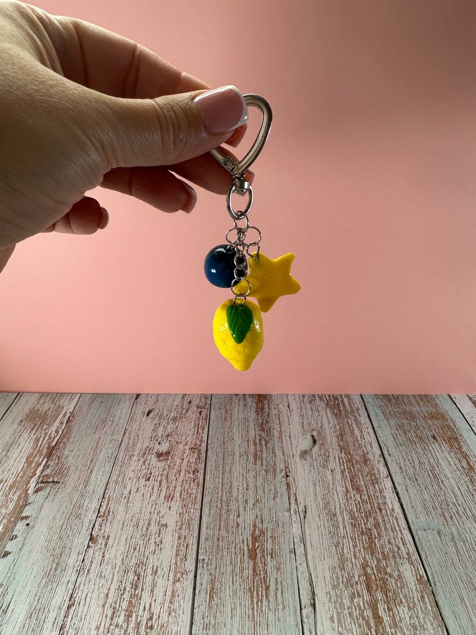 Lemon & Blueberry Keychain
