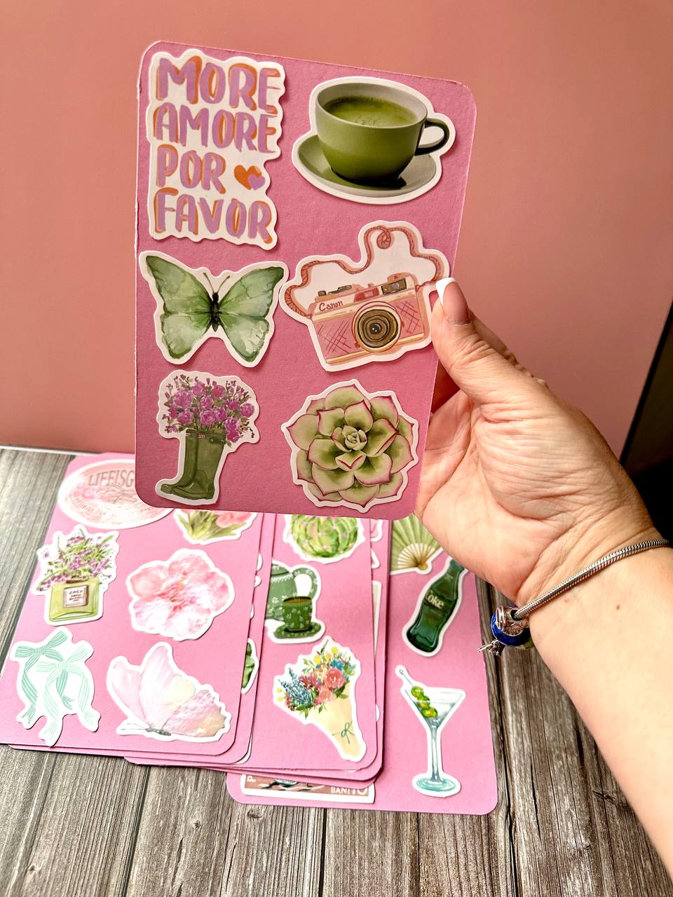 Vintage aesthetic sticker sheets collection