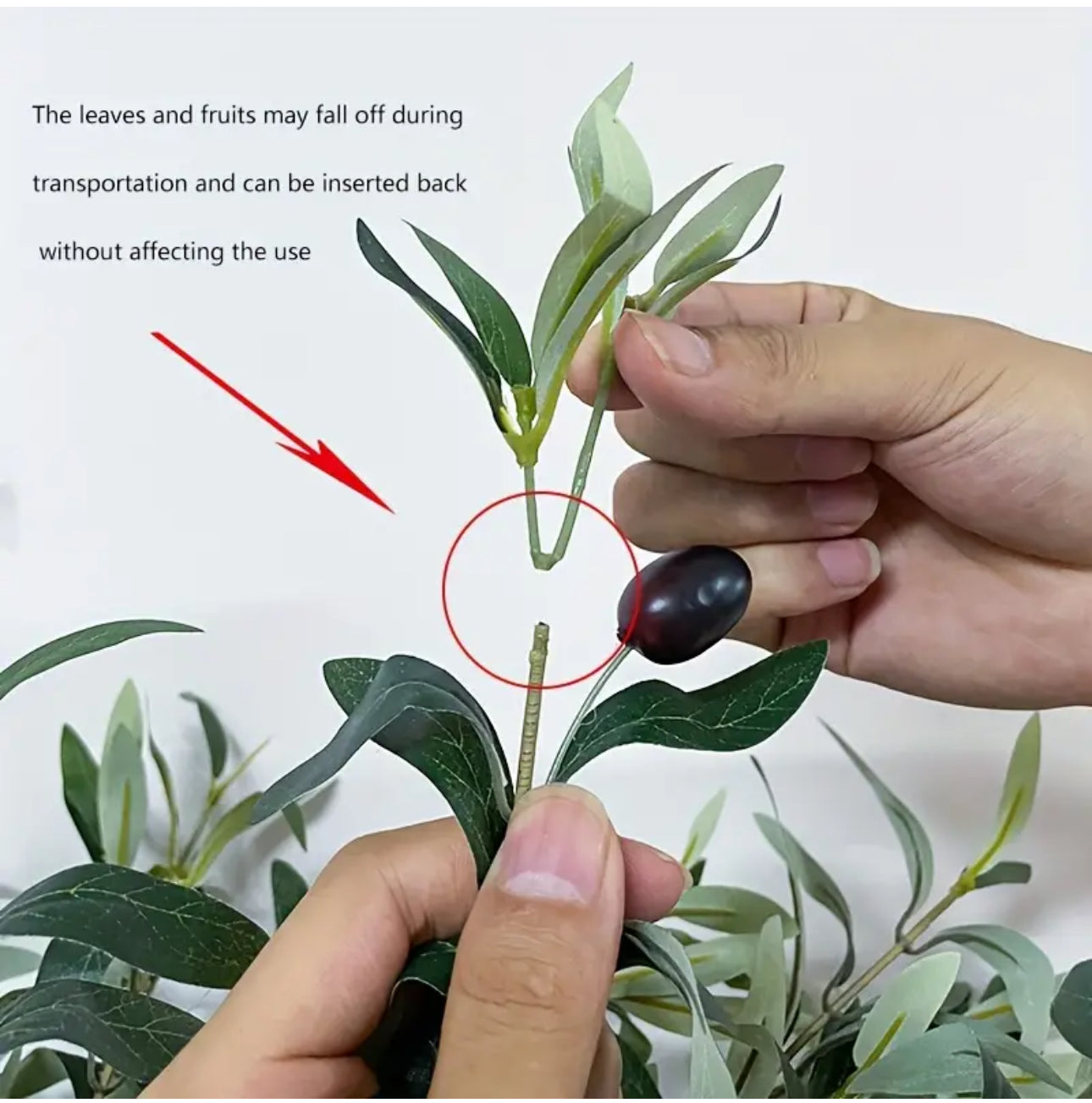 BrightStarAngel™ Artificial Olive Tree Plant