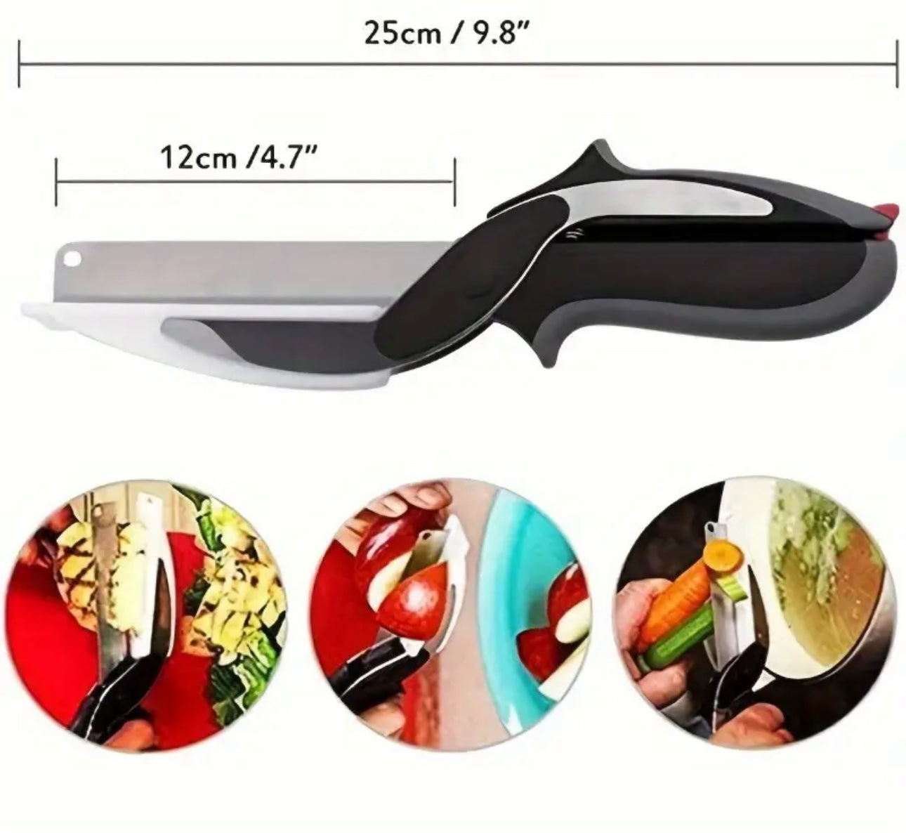 BrightStarAngel™ Smart Kitchen Scissors With Built-In Cutting Board