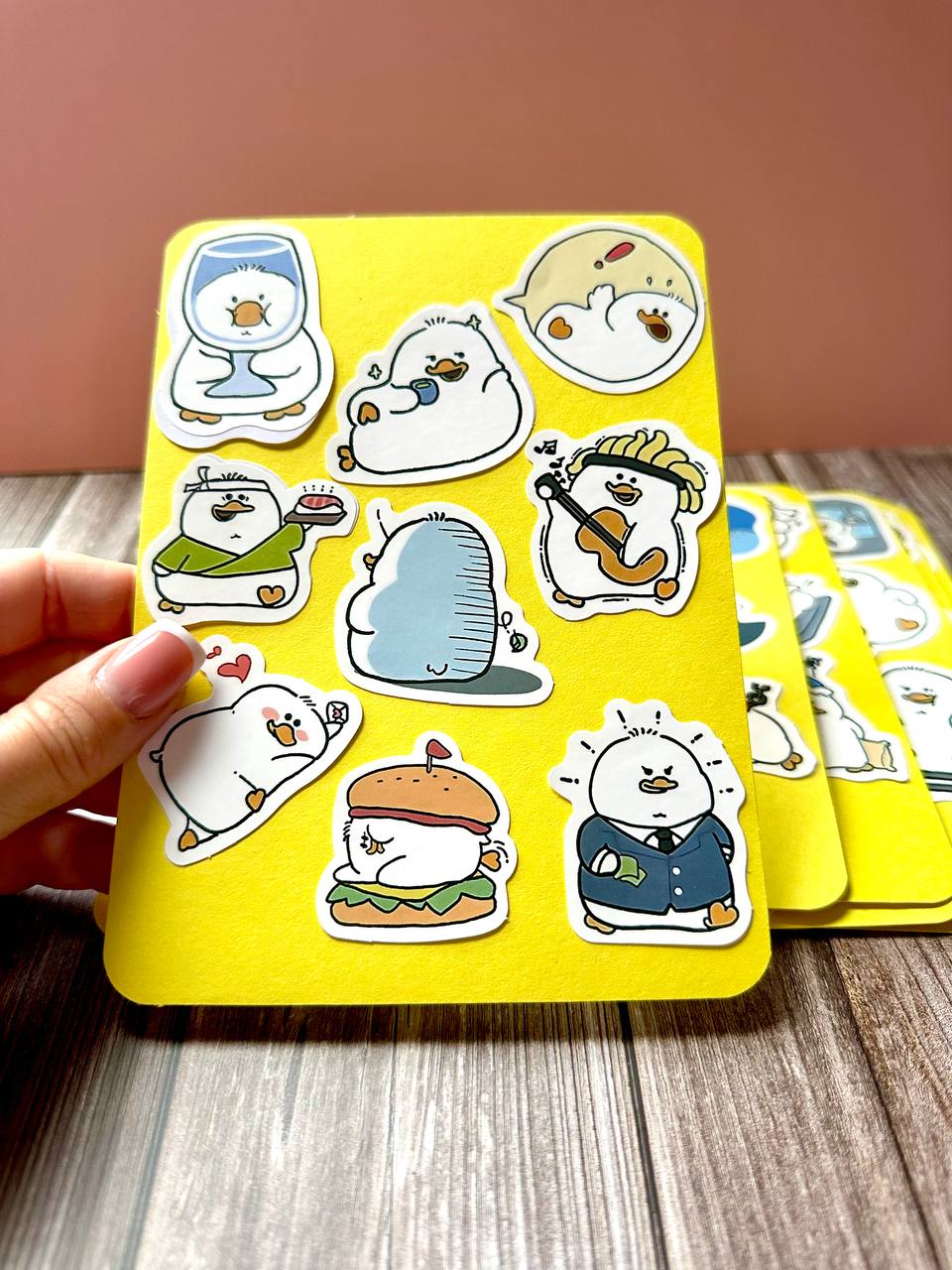 Cute Chubby Duck Sticker Sheets – Kawaii Planner & Journal Stickers