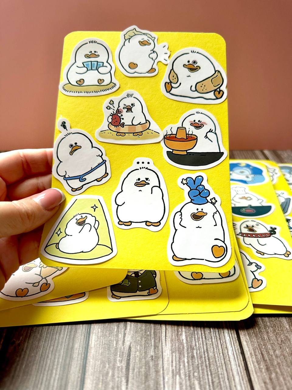 Cute Chubby Duck Sticker Sheets – Kawaii Planner & Journal Stickers