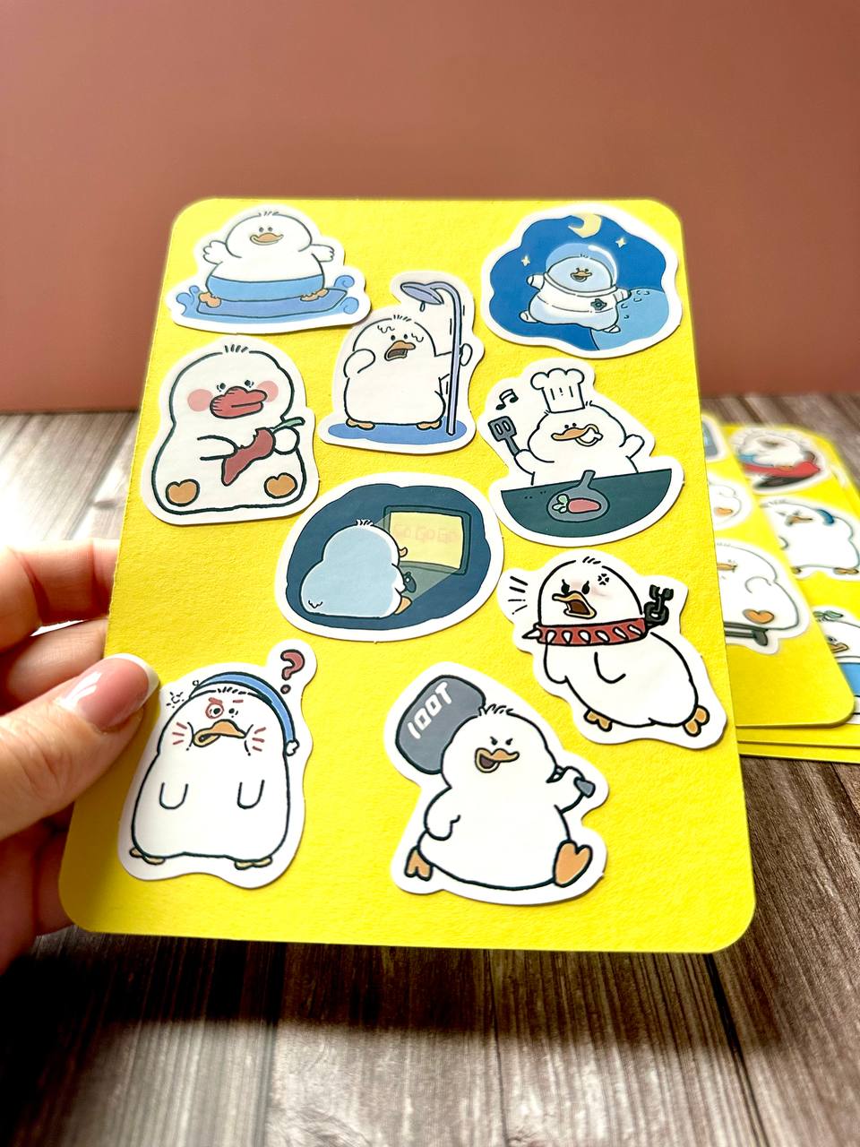 Cute Chubby Duck Sticker Sheets – Kawaii Planner & Journal Stickers