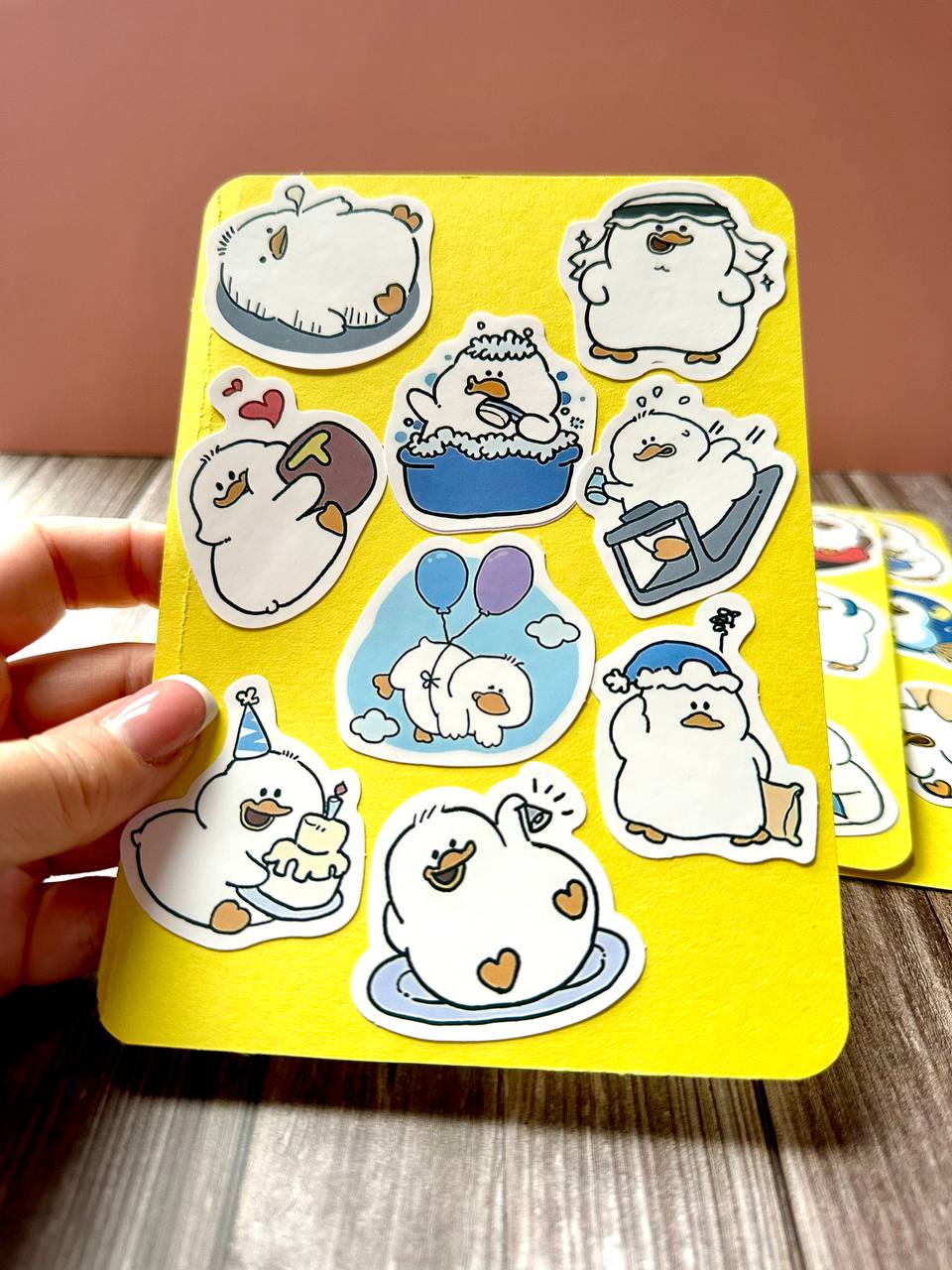 Cute Chubby Duck Sticker Sheets – Kawaii Planner & Journal Stickers