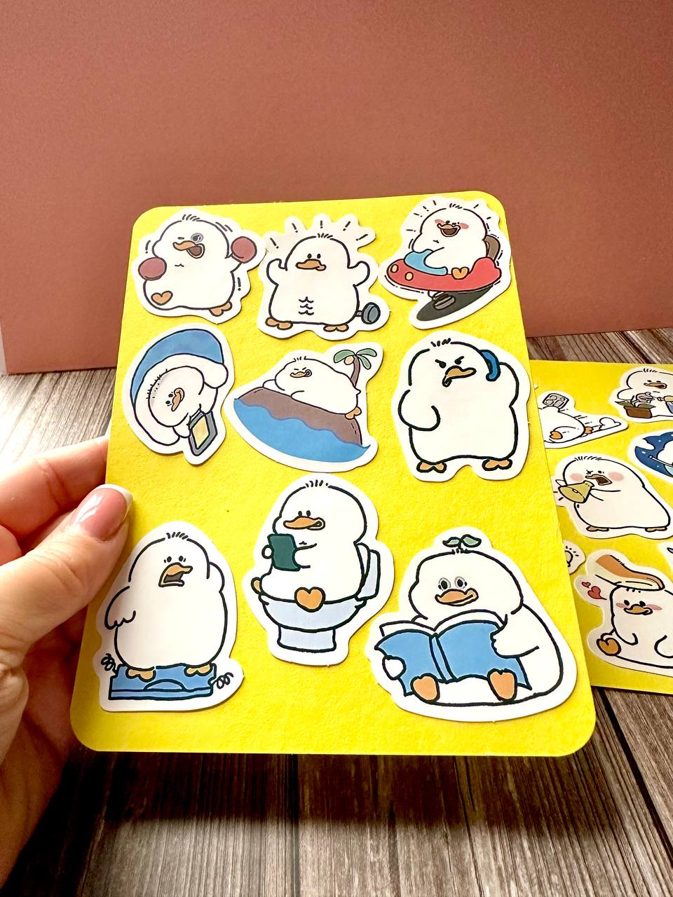 Cute Chubby Duck Sticker Sheets – Kawaii Planner & Journal Stickers