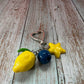 Lemon & Blueberry Keychain