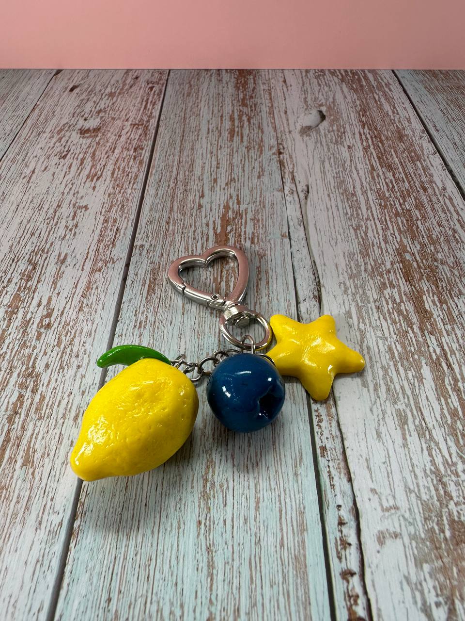 Lemon & Blueberry Keychain
