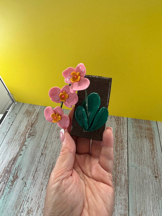 Pink Orchid Magnet