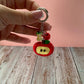 Red Apple Charm Keychain