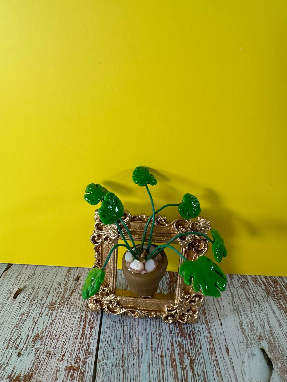 Mini Monstera Plant Magnet Framed