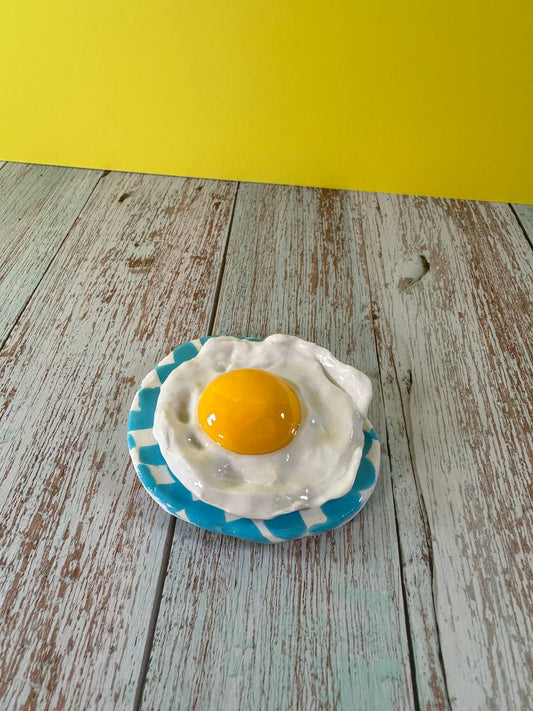 Fried Egg Plate Magnet