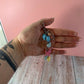Beach Seashell Charm Keychain