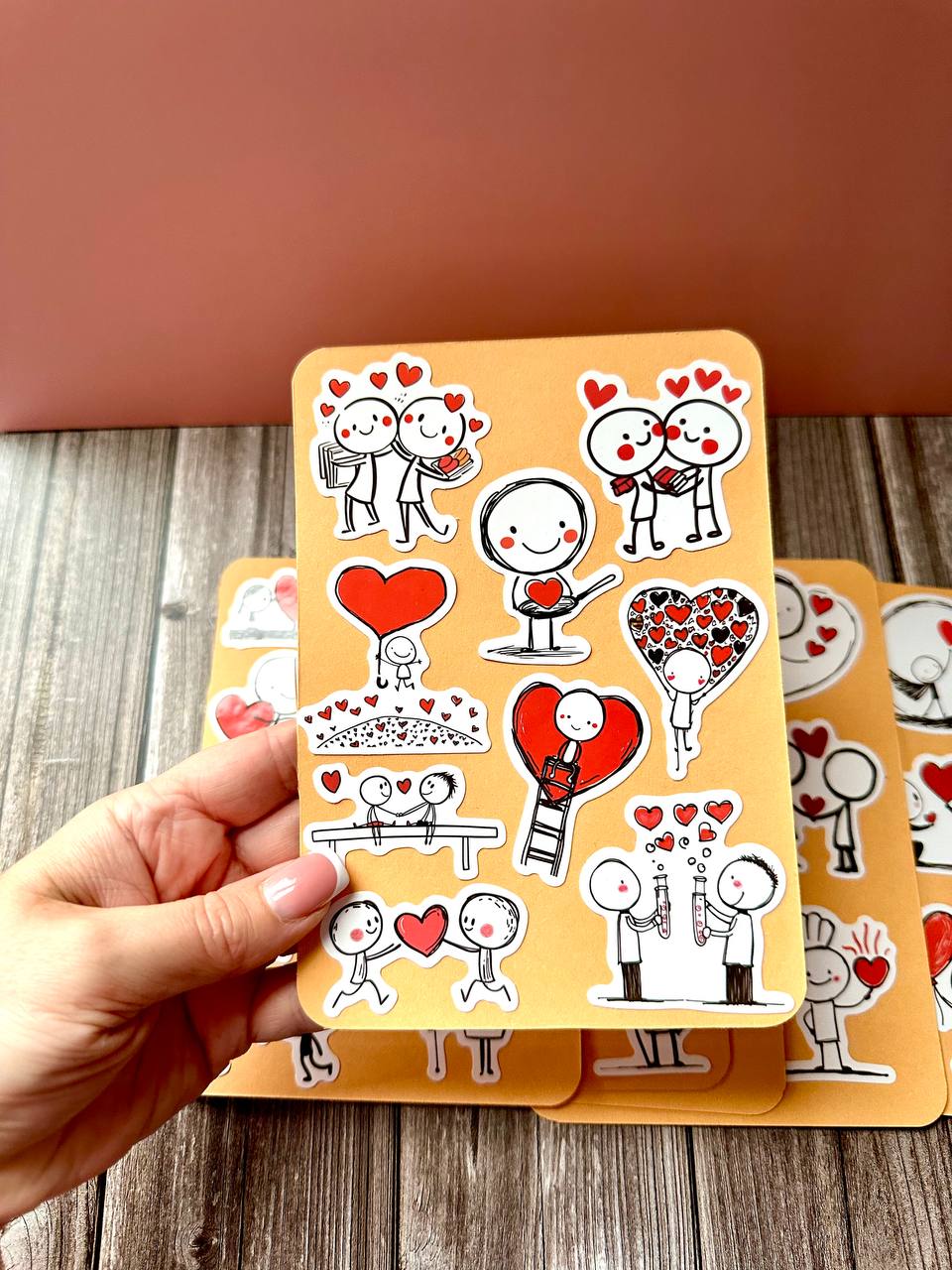 Cute Love Story Sticker Sheets – Romantic Kawaii Couple Stickers for Journals & Happy Mail