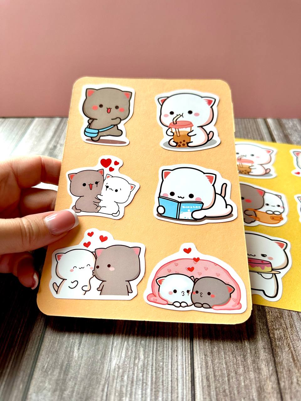 Cute Kawaii Cat Sticker Sheets – Aesthetic Journal & Planner Stickers