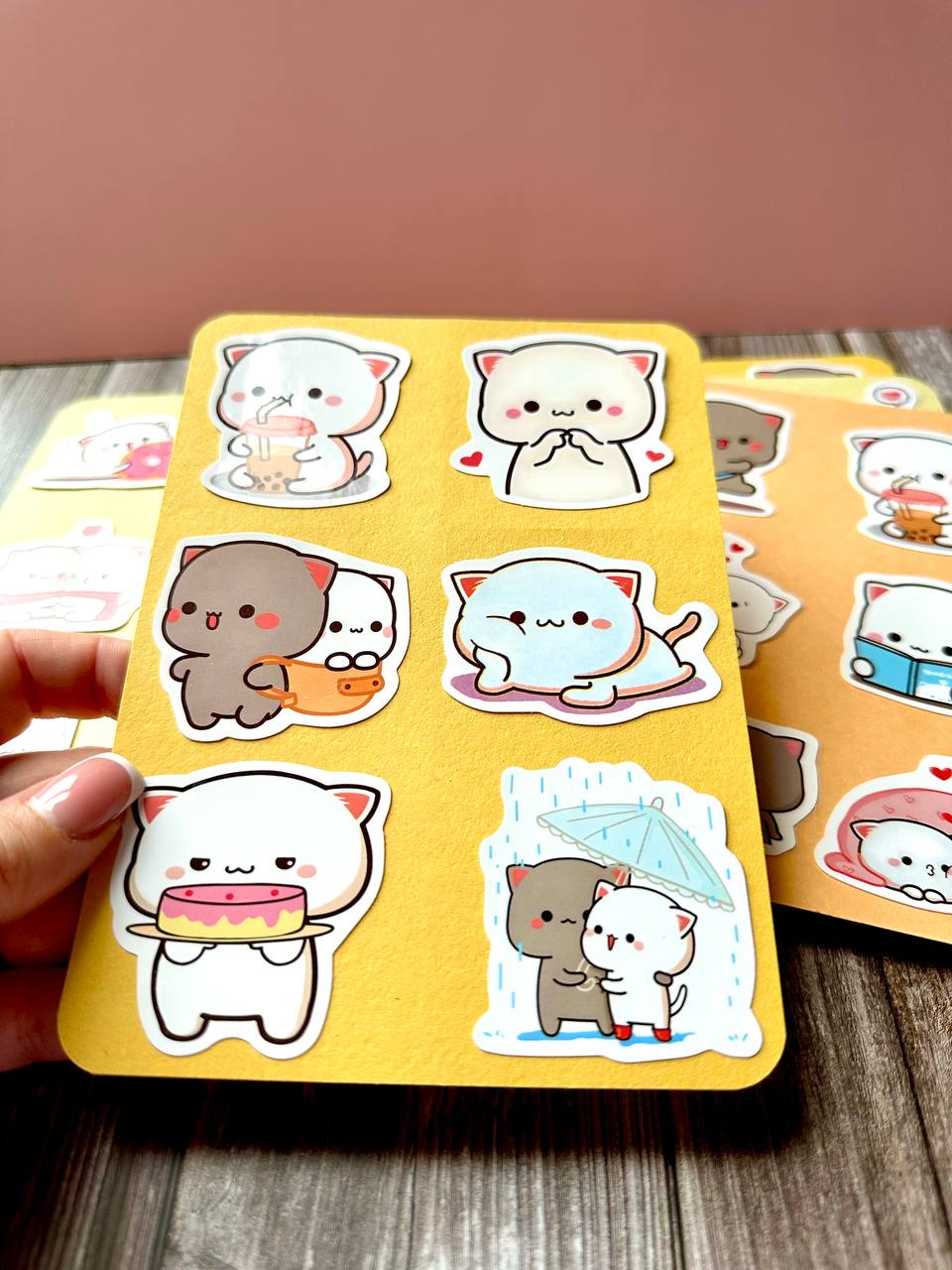 Cute Kawaii Cat Sticker Sheets – Aesthetic Journal & Planner Stickers