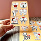 Cute Love Story Sticker Sheets – Romantic Kawaii Couple Stickers for Journals & Happy Mail