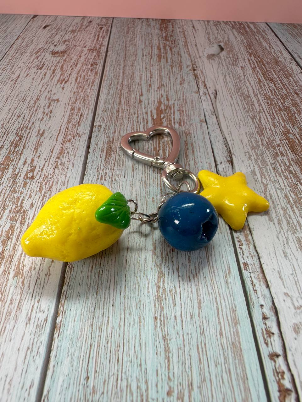 Lemon & Blueberry Keychain