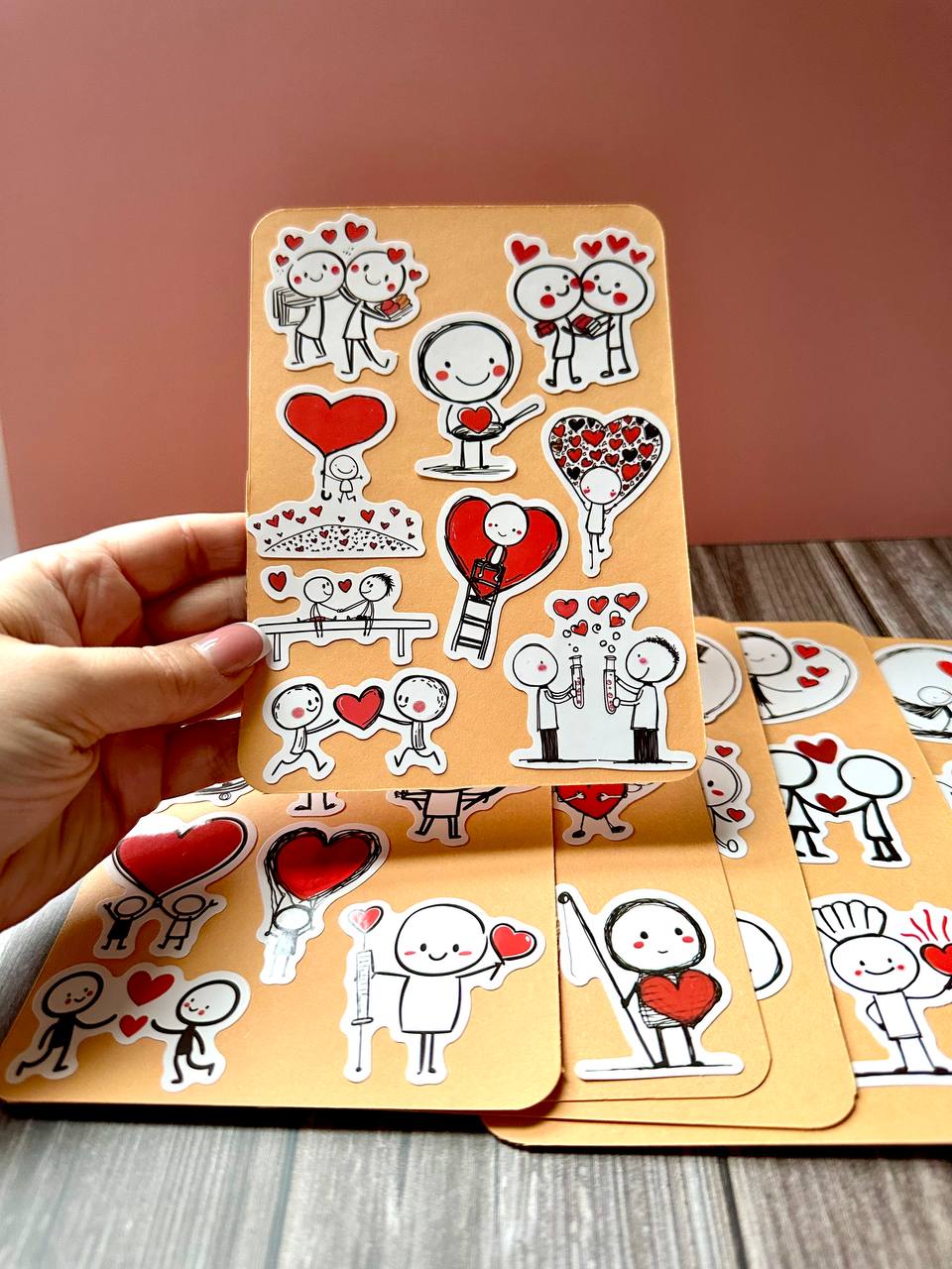 Cute Love Story Sticker Sheets – Romantic Kawaii Couple Stickers for Journals & Happy Mail