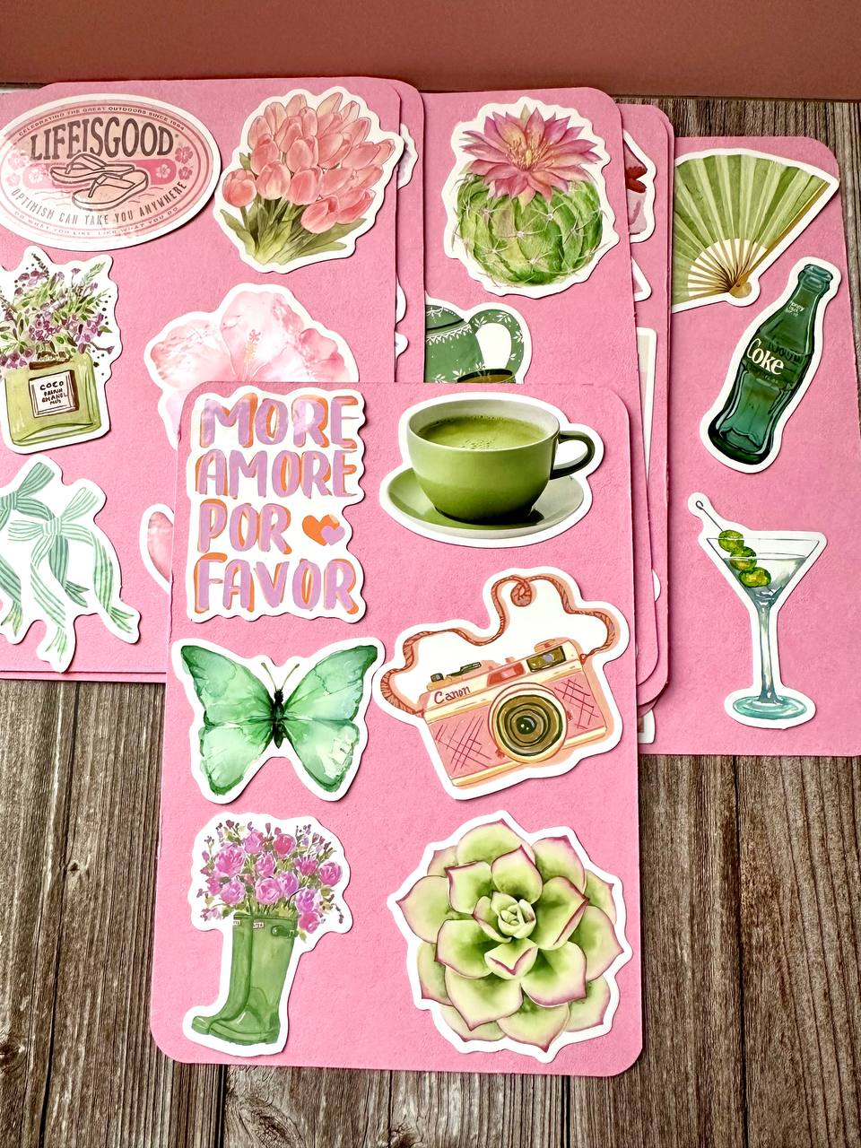 Vintage aesthetic sticker sheets collection