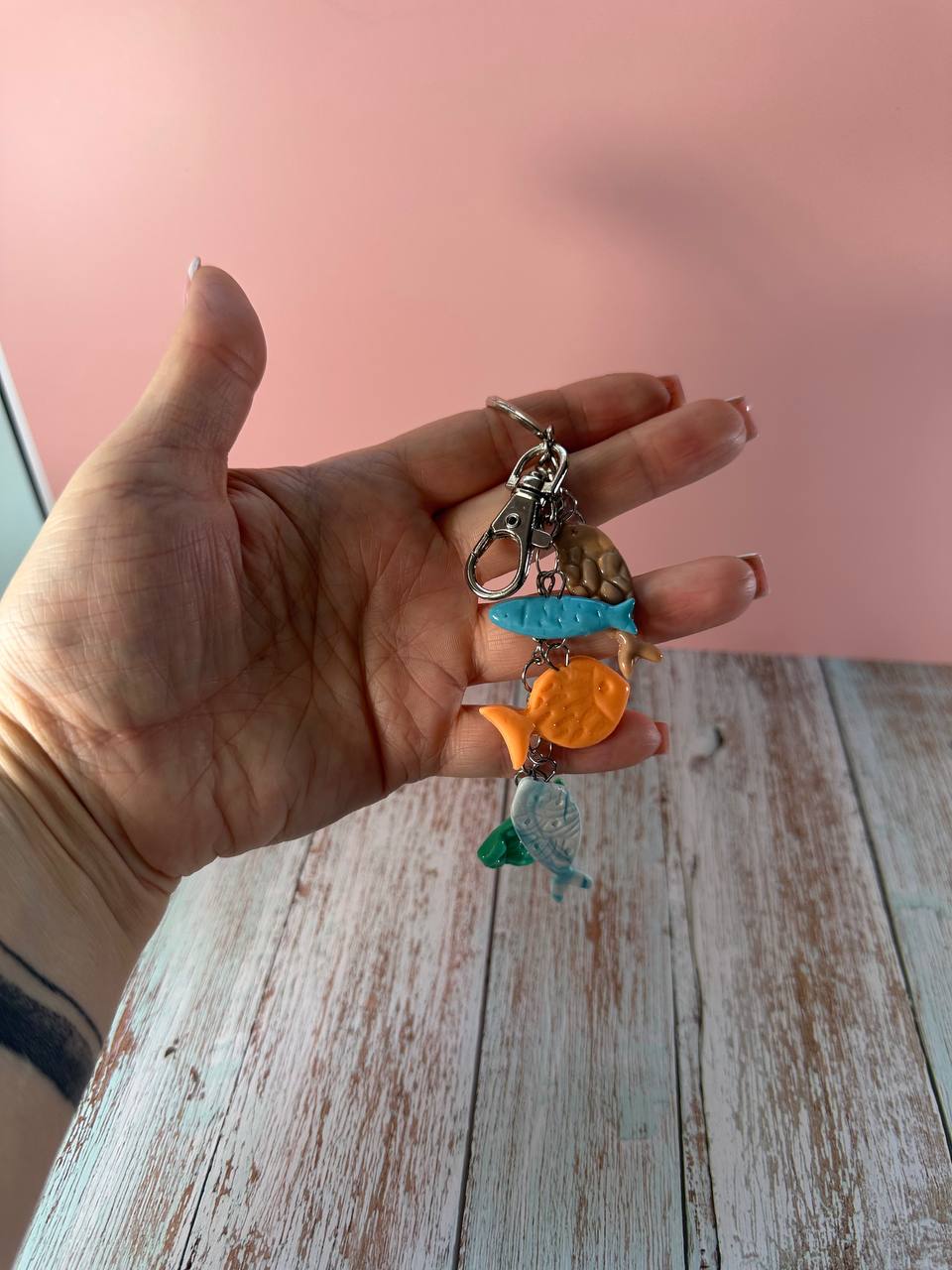 Ocean Fish Charm Keychain