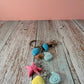 Beach Seashell Charm Keychain