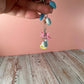 Beach Seashell Charm Keychain