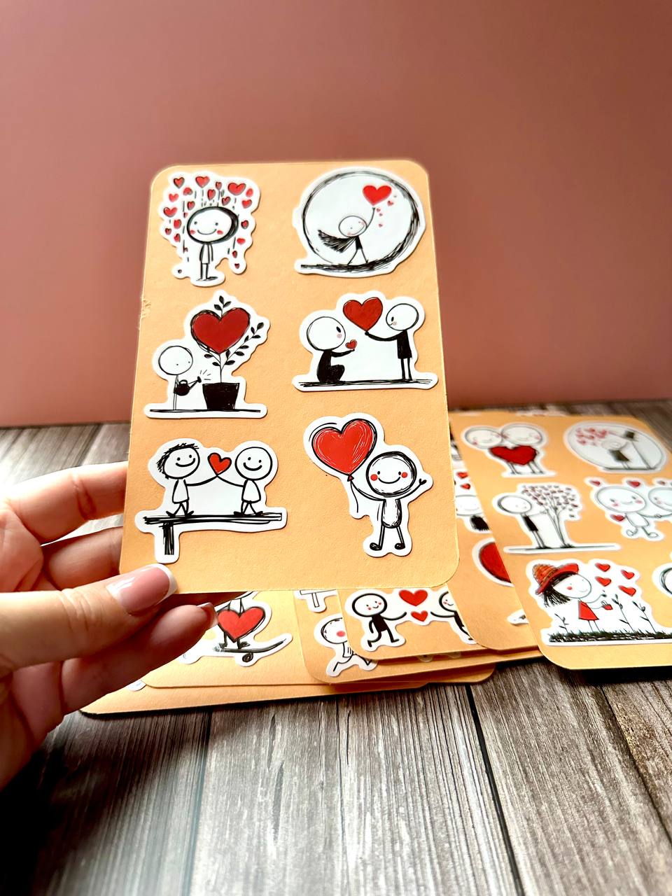 Cute Love Story Sticker Sheets – Romantic Kawaii Couple Stickers for Journals & Happy Mail