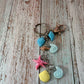Beach Seashell Charm Keychain