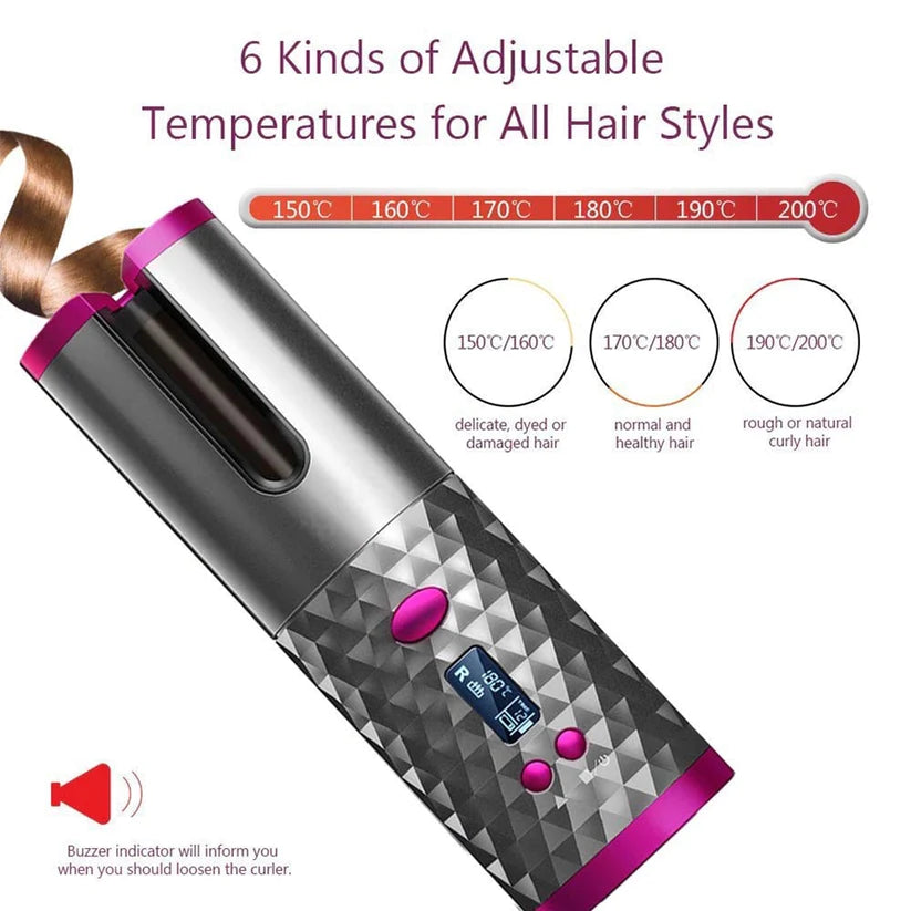 BrightStarAngel™ Portable Hair Curler