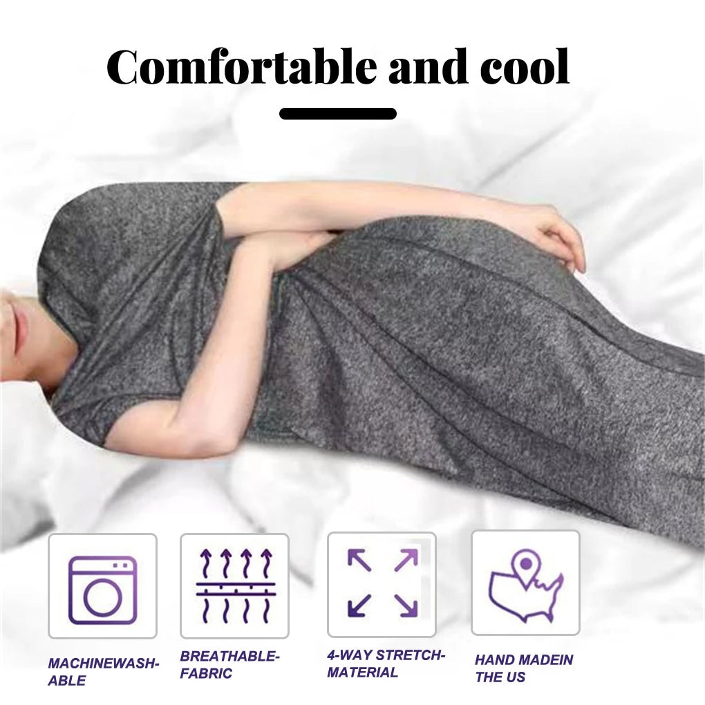 Sleep in a hug weighted blanket hot sale