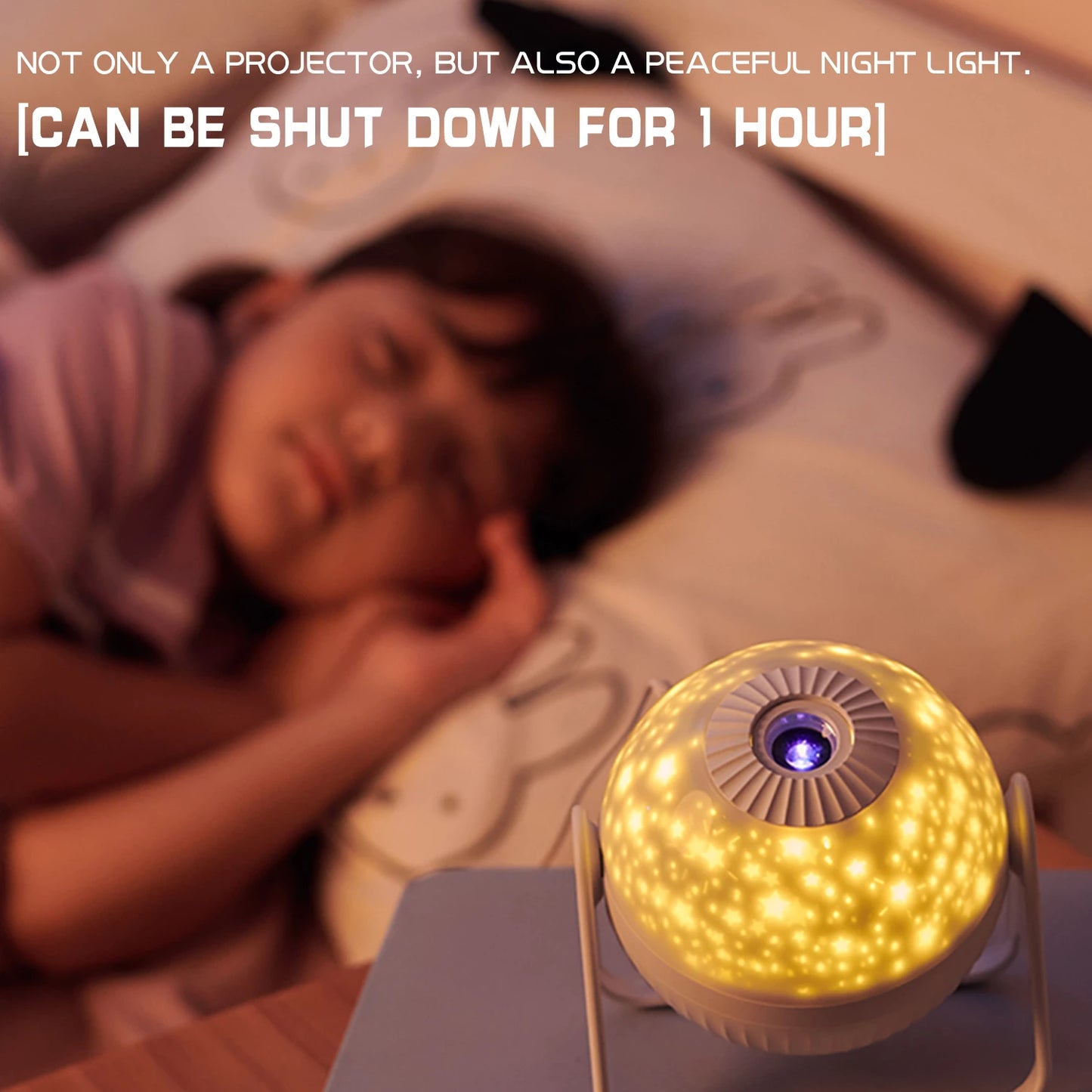 BrightStarAngel™ Night Light Projector-7 in 1 Planetarium